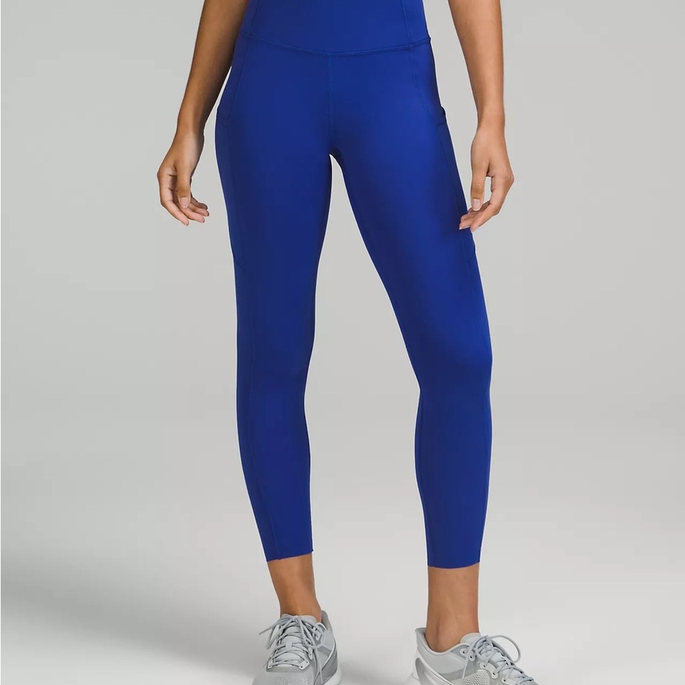 Lululemon Fast & Free 23” Leggings Bright Colbat Blue